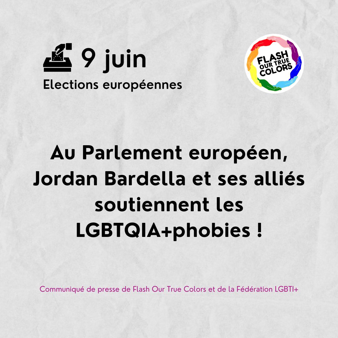 Photo de couverture de l'article Au Parlement européen, Jordan Bardella et ses alliés soutiennent les LGBTQIA+phobies !