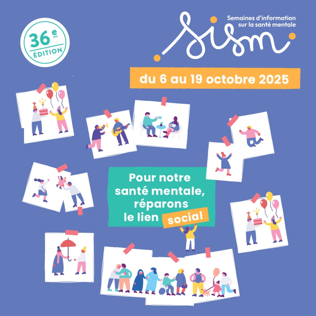 Affiche du village pour la santé mentale à Amiens
