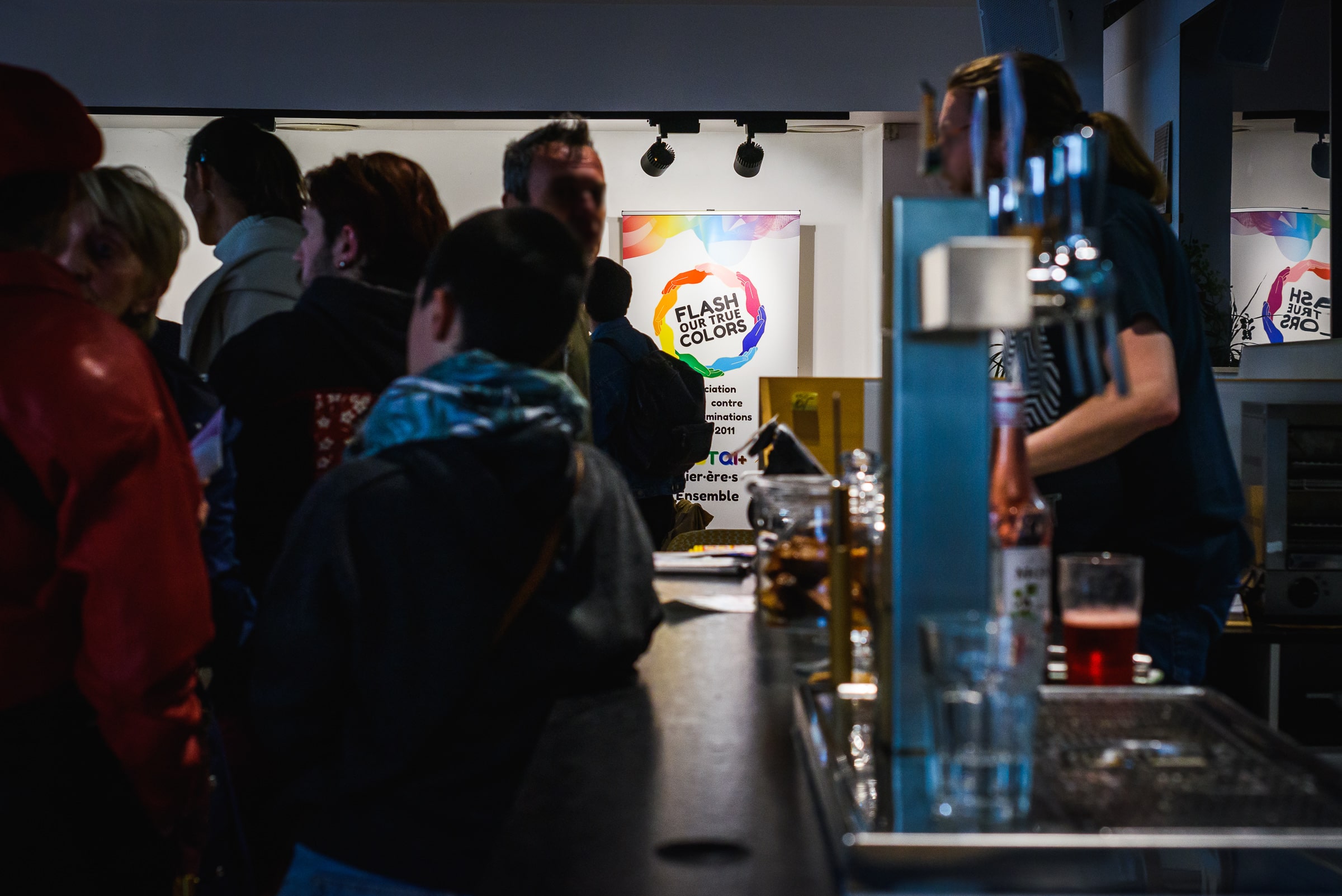 Photo de la soirée d&#39;inauguration du festival Hauts-en-Couleur en 2023 au Café Côté Jardin